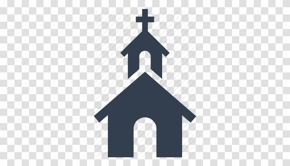 Download Church Free Image And Clipart Church Clipart Blue, Cross, Symbol, Triangle, Tool Transparent Png