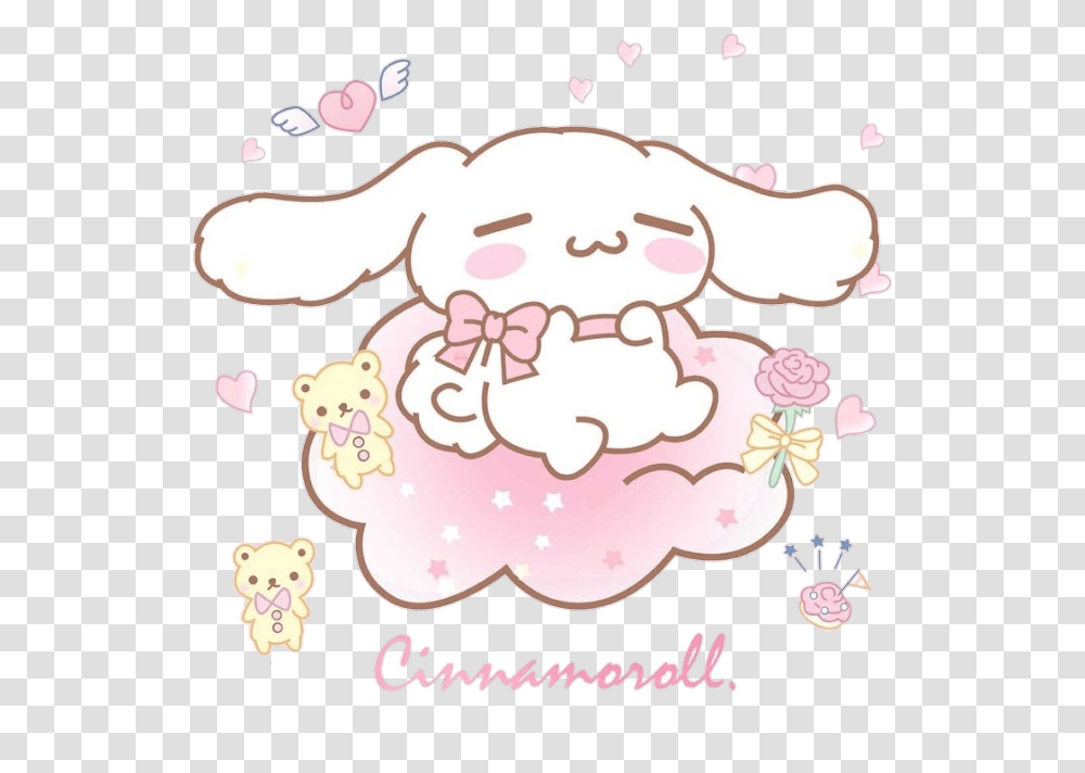 Download Cinnamoroll Image With No Cinnamoroll Pink, Cream, Dessert, Food, Birthday Cake Transparent Png