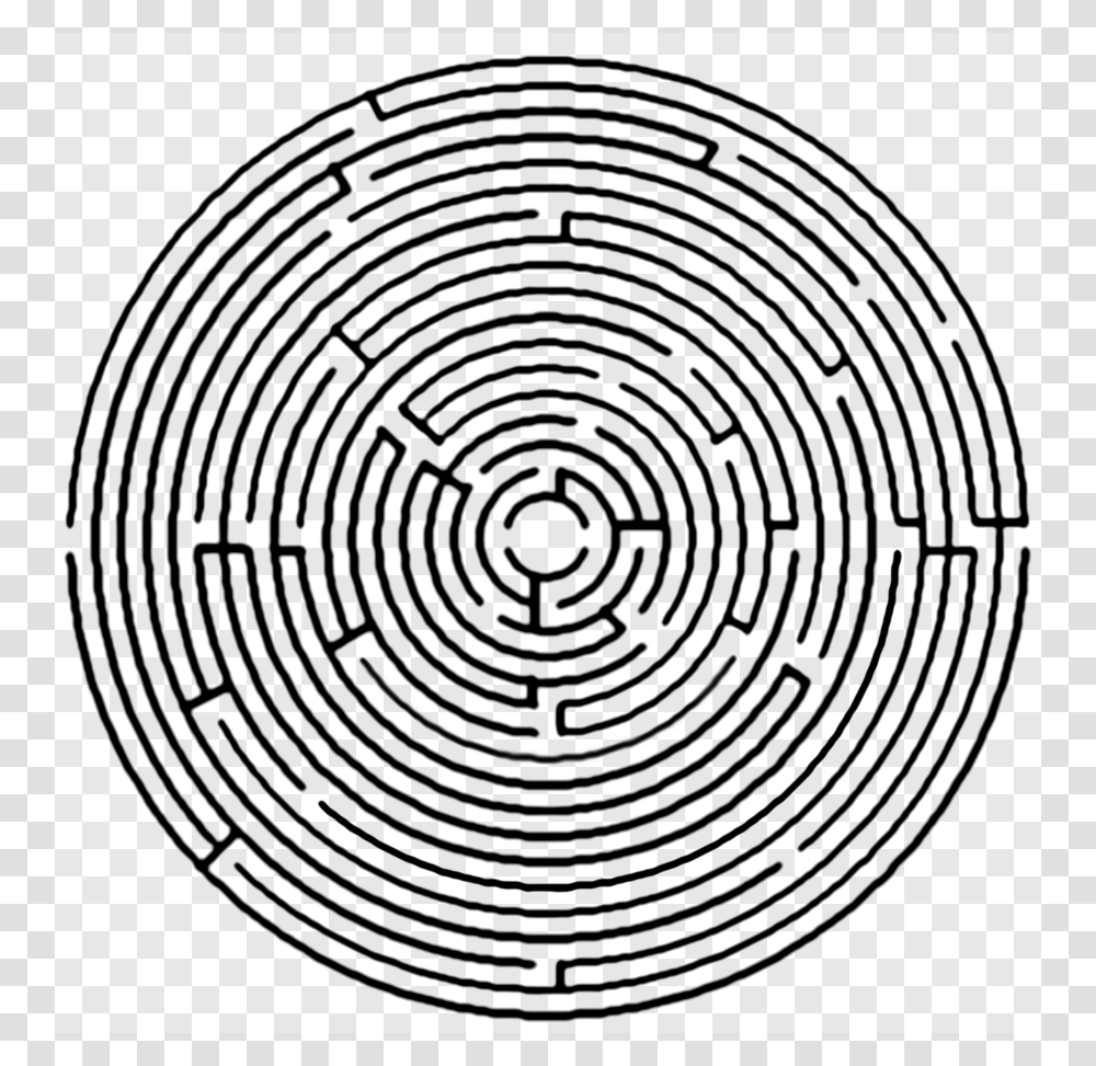 Download Circle Maze Clipart Maze Labyrinth Clip Art Puzzle, Rug, Spiral Transparent Png