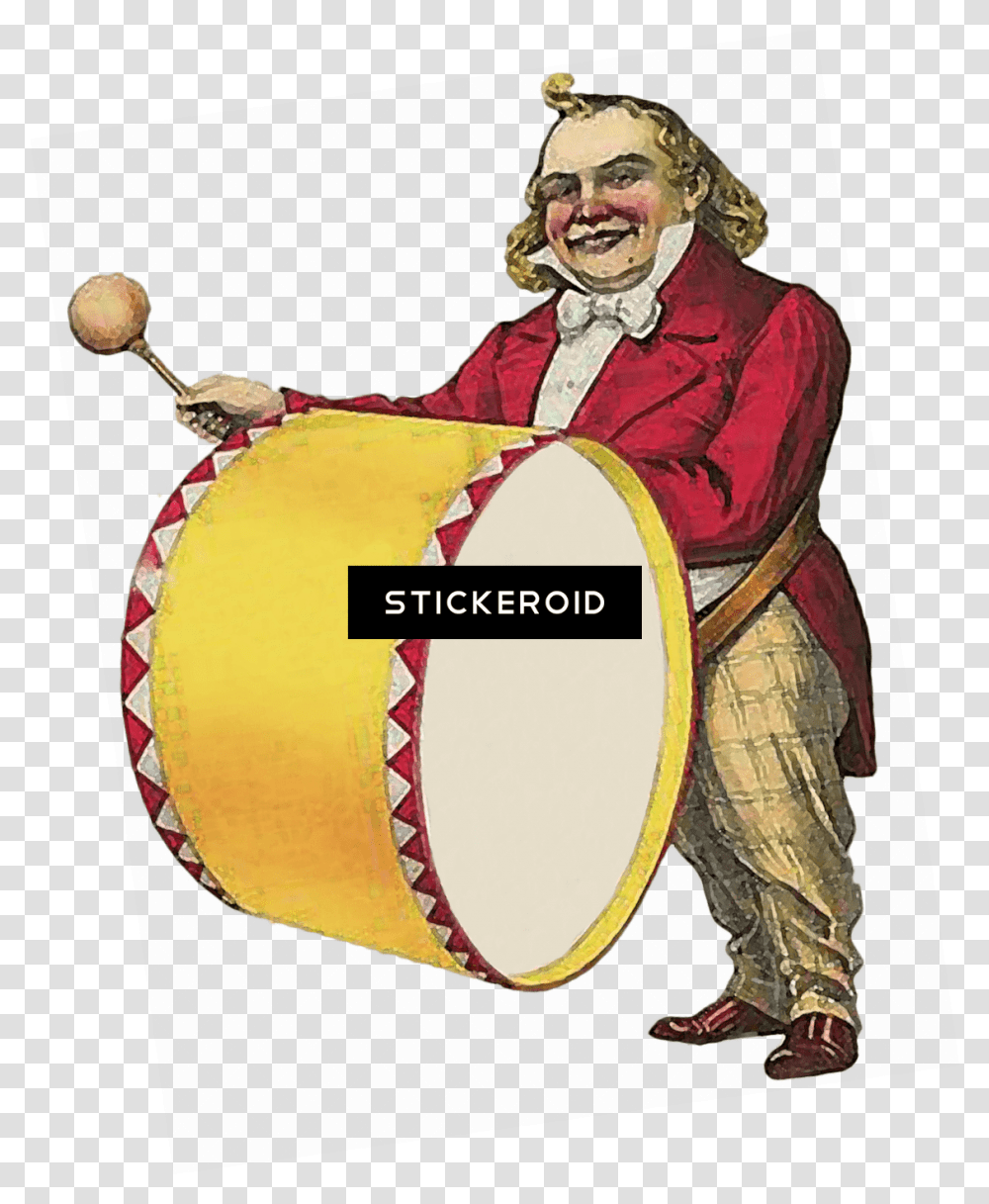 Download Circus Drums Victorian Victorian Circus, Percussion, Musical Instrument, Person, Human Transparent Png