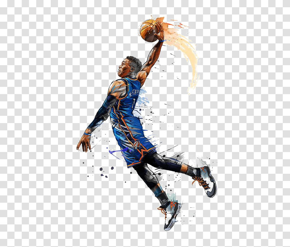 Download City Basketball Player Thunder Oklahoma All Star Basketball Players Art, Person, Human, People, Team Sport Transparent Png