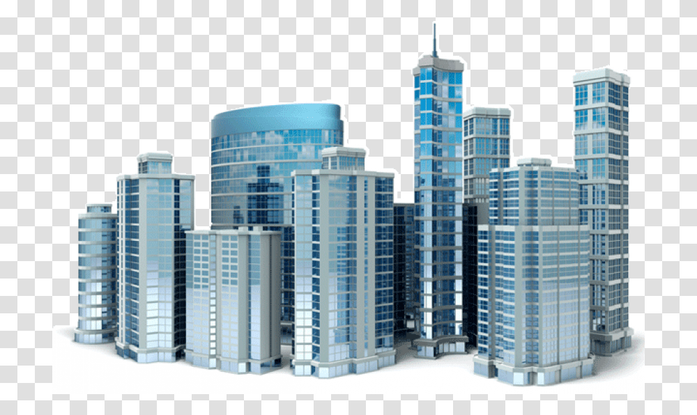 Download City Town Image Building, High Rise, Urban, Condo, Housing Transparent Png