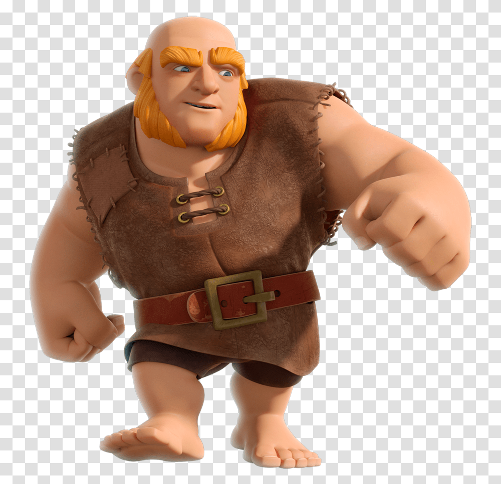 Download Clash Of Clans Giant Clash Of Clans Giant, Figurine, Person, Human, Toy Transparent Png