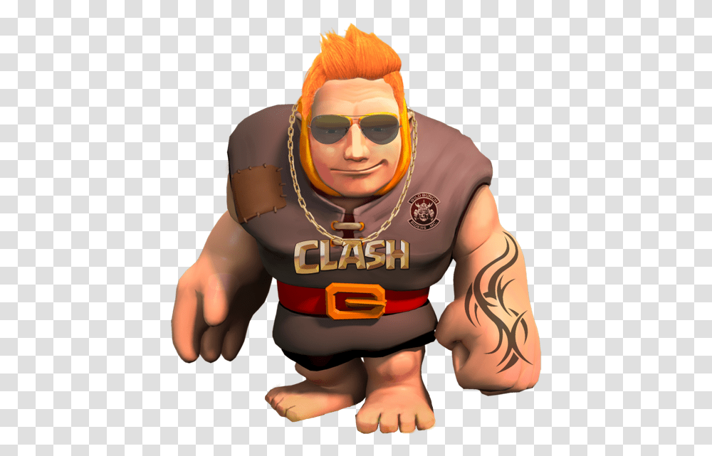 Download Clash Of Clans Giant Stylish Clash Of Clans Big Guy, Sunglasses, Accessories, Person, Face Transparent Png