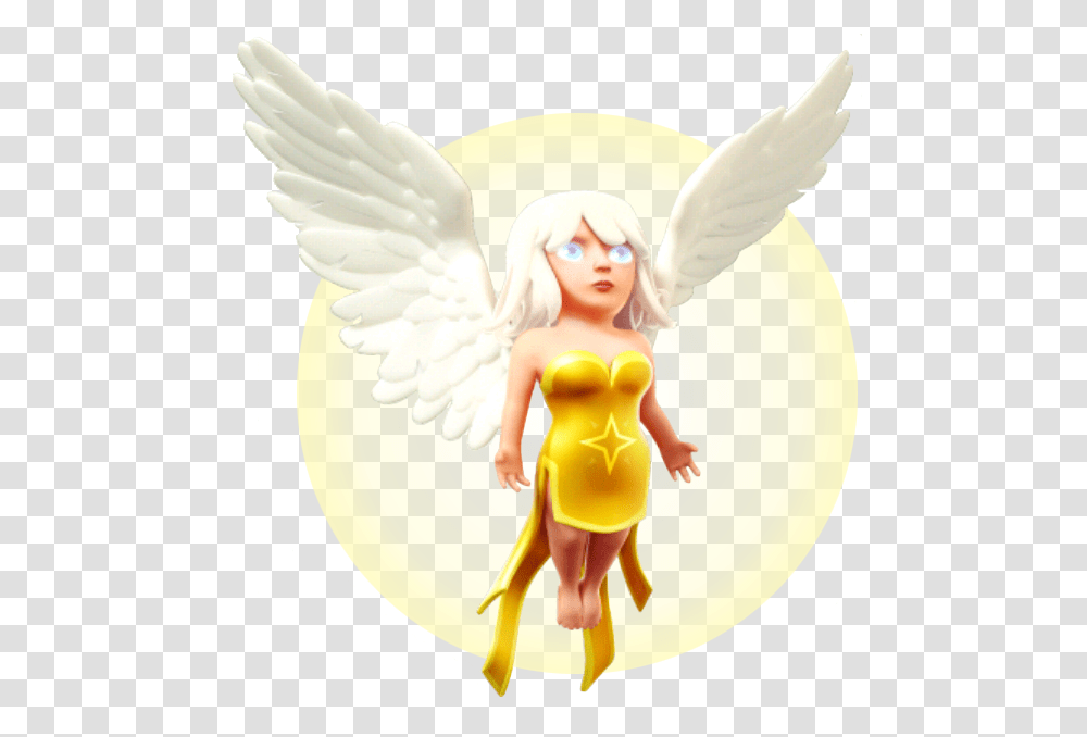 Download Clash Of Clans Healer Healer From Clash Of Clans, Art, Angel, Archangel, Person Transparent Png