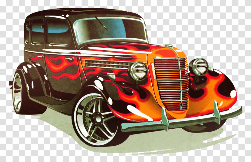 Download Classic Car Rod Sports Hot Cars Clipart Free Hot Rod Classic Car, Vehicle, Transportation, Tire, Wheel Transparent Png