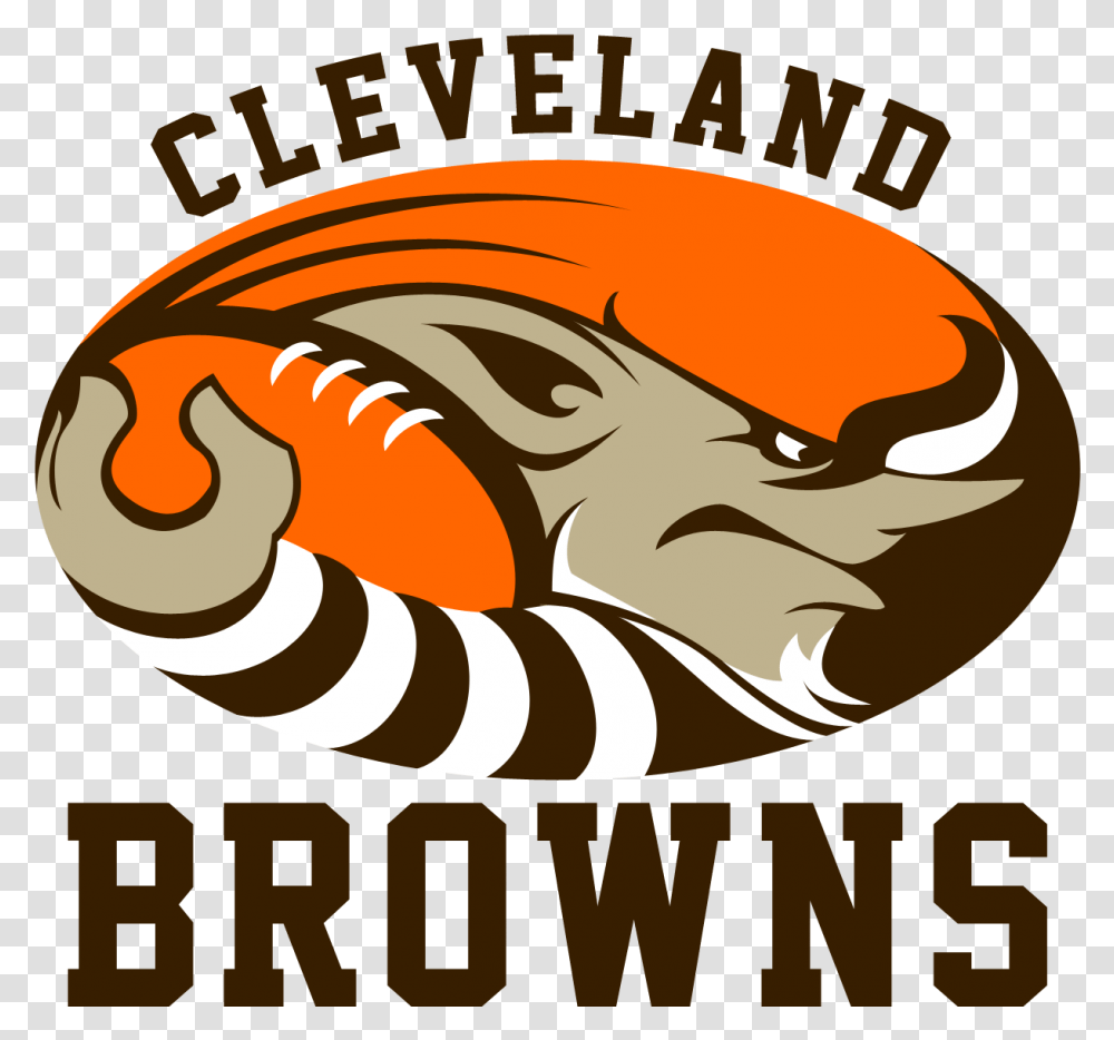 Download Cleveland Browns Logo Cleveland Browns Logo Clipart, Poster, Advertisement, Animal, Food Transparent Png