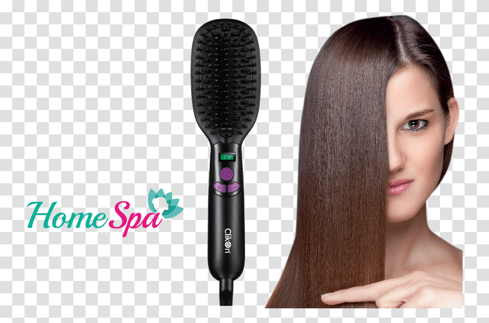 Download Clikon Hair Straightener Brush Girl, Person, Human, Appliance, Blow Dryer Transparent Png