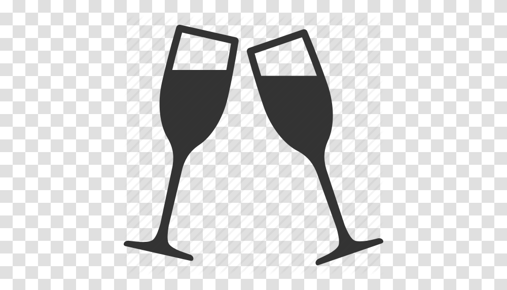 Download Clink Glasses Icon Clipart Champagne Glass Clip Art, Goblet, Wine, Alcohol, Beverage Transparent Png