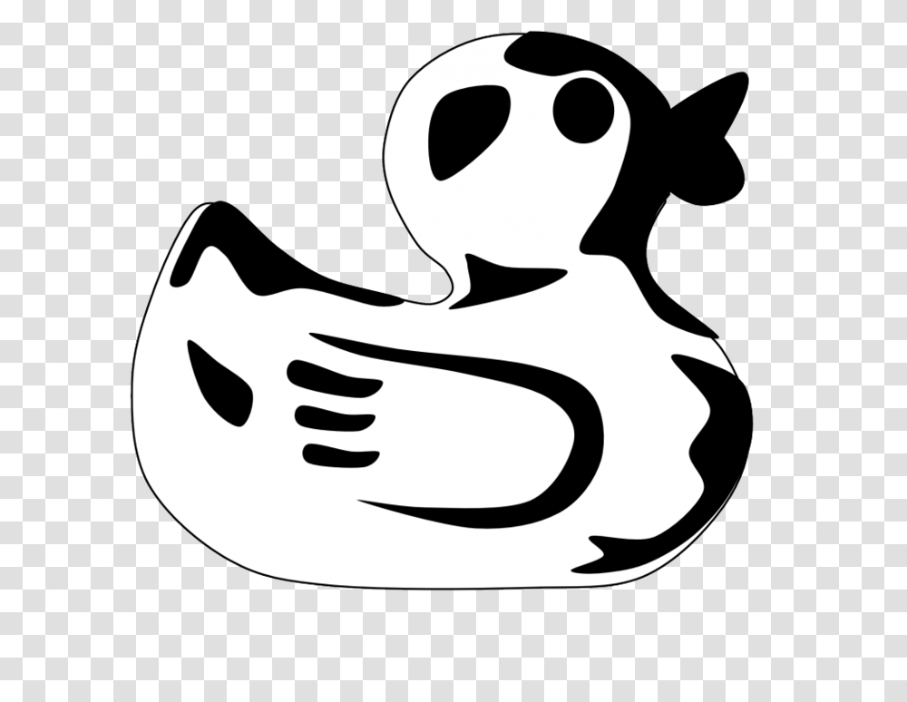 Download Clip Art Clipart Black And White Duck Clip Art, Stencil, Animal, Doodle, Drawing Transparent Png