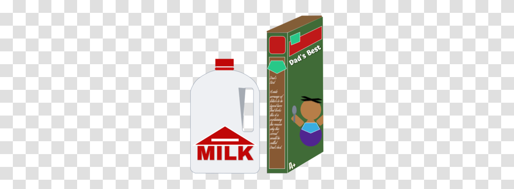 Download Clip Art Clipart Milk Breakfast Cereal Clip Art, Label, Bottle, Beverage Transparent Png