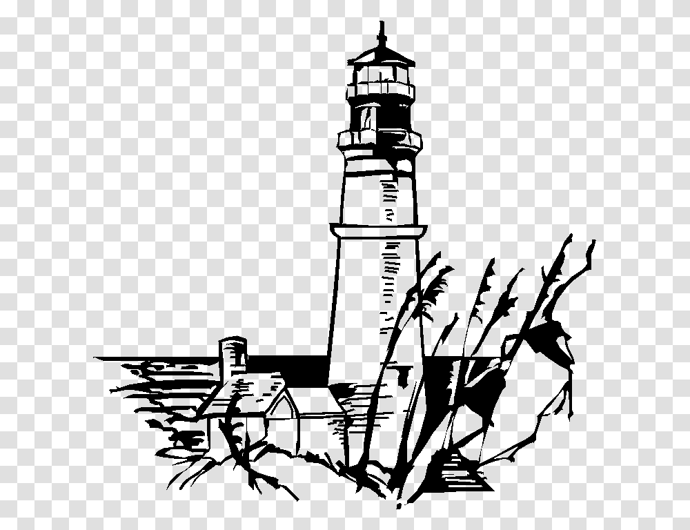 Download Clip Art Lighthouse Clip Art Black And White, Gray, World Of Warcraft Transparent Png