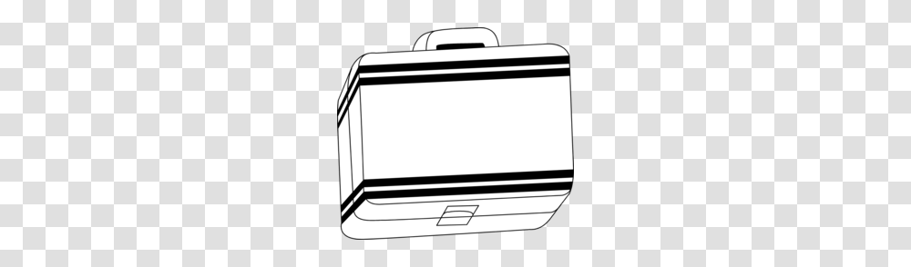 Download Clip Art Of Lunch Kit Black And White Clipart Lunchbox, Electronics, Cushion, Word Transparent Png