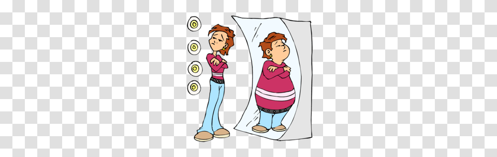 Download Clipart Body Dysmorphic Disorder Mental, Person, Comics, Book, Female Transparent Png