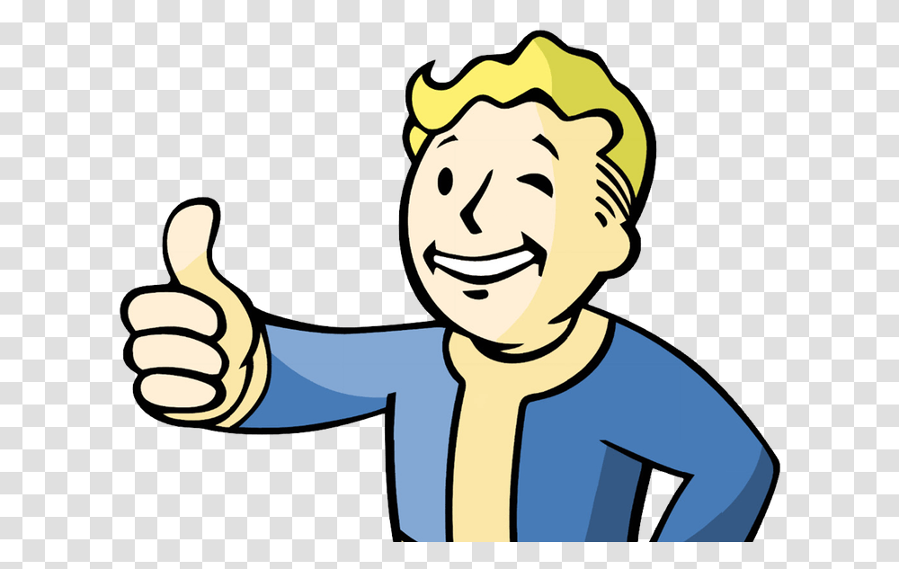 Download Clipart Cloud Atomic Bomb Fallout 4 Guy Thumbs Up Fallout 4, Face, Finger Transparent Png
