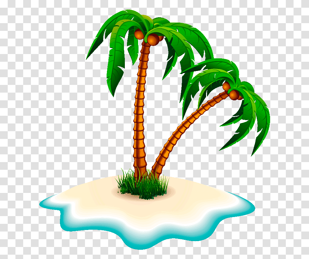 Download Clipart Coconut Tree Clip Art Image With Coconut Tree Clipart, Land, Outdoors, Nature, Shoreline Transparent Png