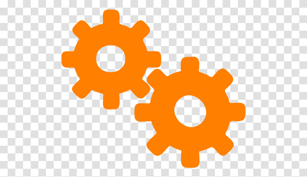 Download Clipart Free Gear Icon Gear Clipart Orange, Machine Transparent Png