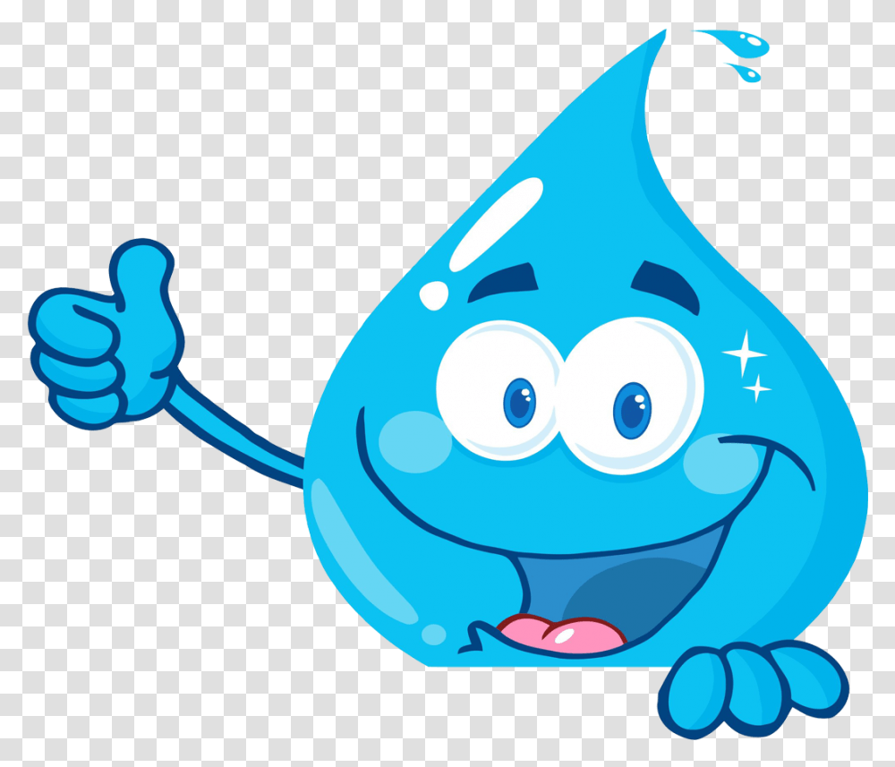 Download Clipart Library Stock Droplet Smiling Water Drop, Outdoors, Hand, Graphics, Animal Transparent Png