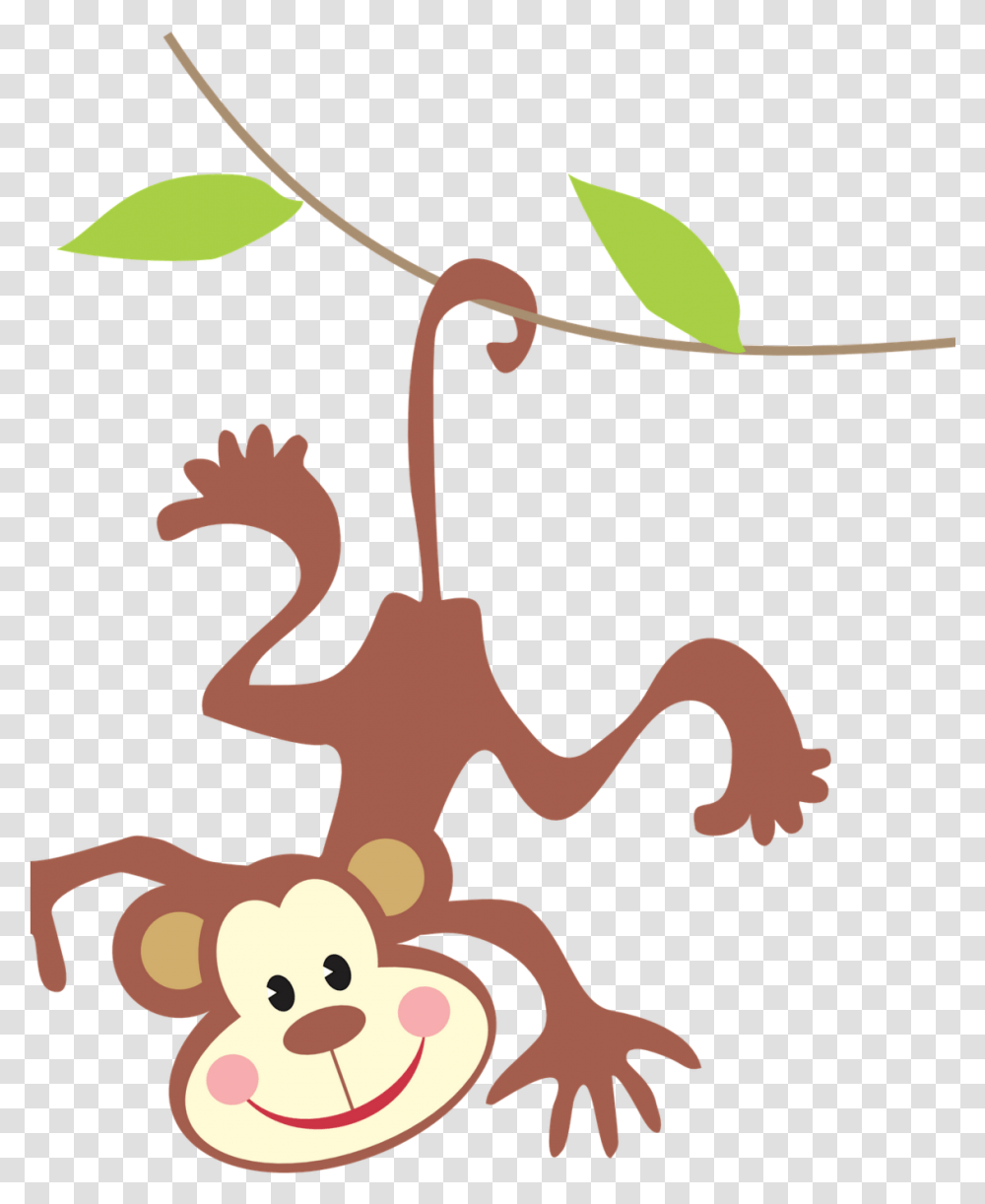 Download Clipart Monkey Jungle Animal Part Of A Sentence In English, Plant, Leaf Transparent Png