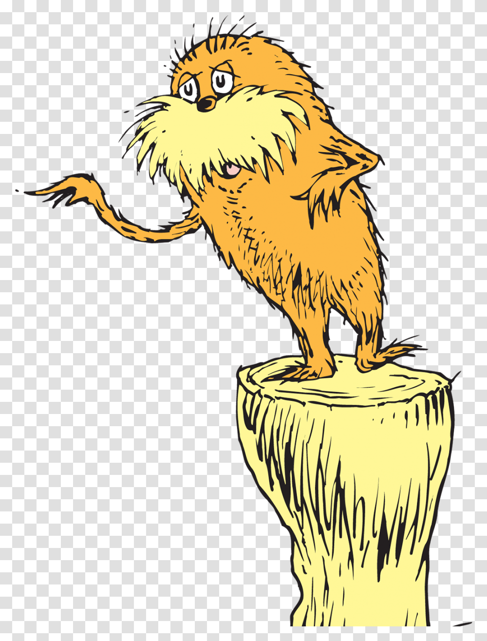 Download Clipart Resolution Lorax On Tree Stump, Vulture, Bird, Animal, Eagle Transparent Png