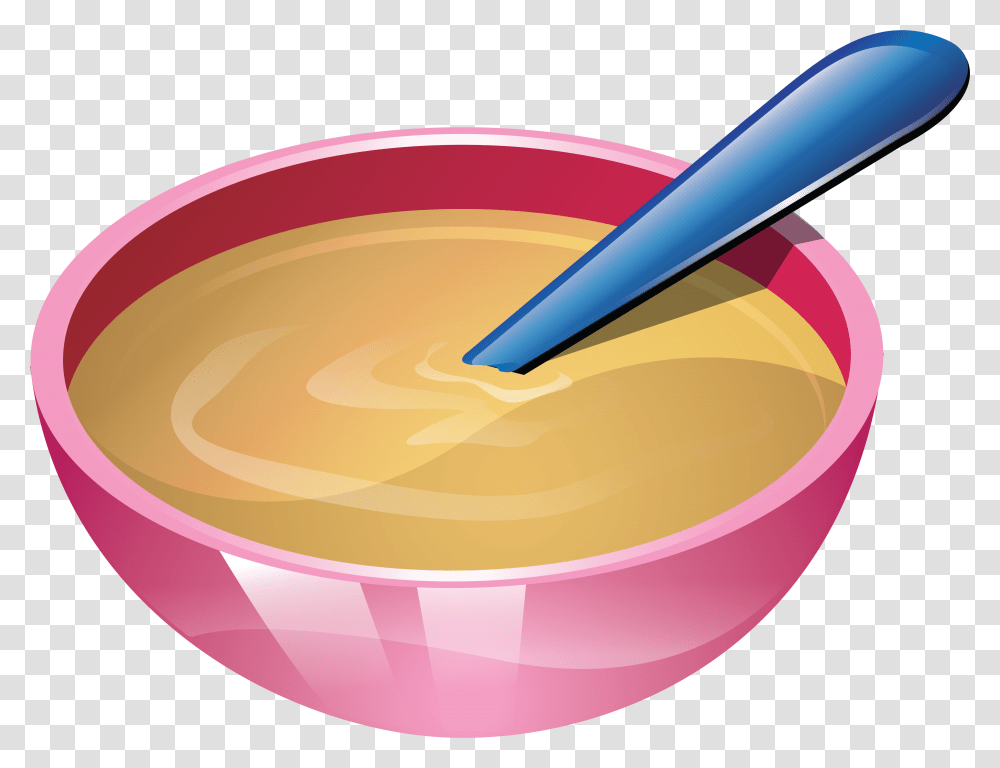 Download Clipart Soup In Pink Bowl Image For Free Soup Clipart, Tape, Soup Bowl, Custard, Food Transparent Png