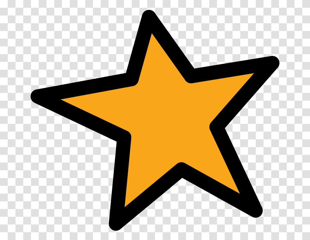 Download Clipart Star Orange Colored Star Outline, Axe, Tool, Symbol, Star Symbol Transparent Png