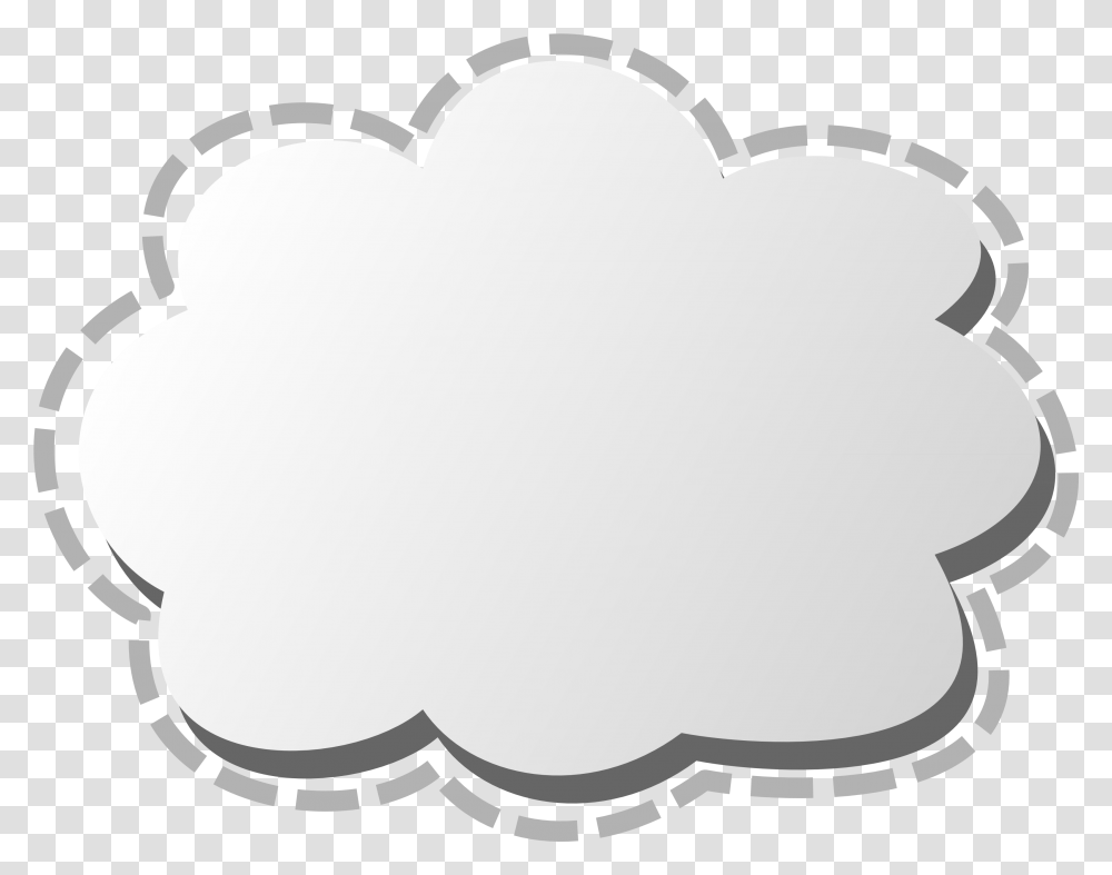 Download Cloud Frame Images Nube Punteada, Symbol, Stencil Transparent Png