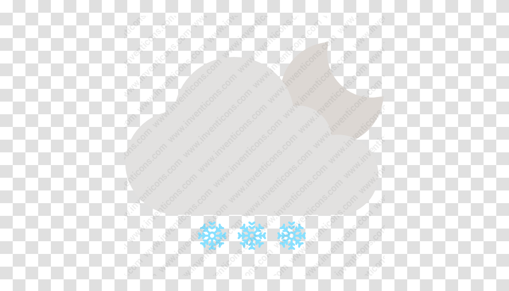 Download Cloud Moon Snow Vector Icon Inventicons Heart, Business Card, Paper, Text, Cushion Transparent Png