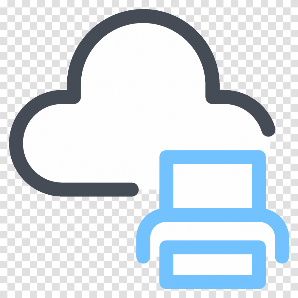 Download Cloud Print Icon Clip Art, Cushion, Shovel, Tool, Text Transparent Png
