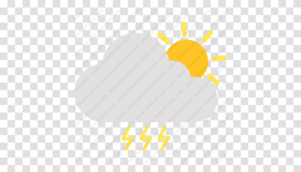Download Cloud Sun Thunder Vector Icon Inventicons Language, Business Card, Paper, Text, Hand Transparent Png