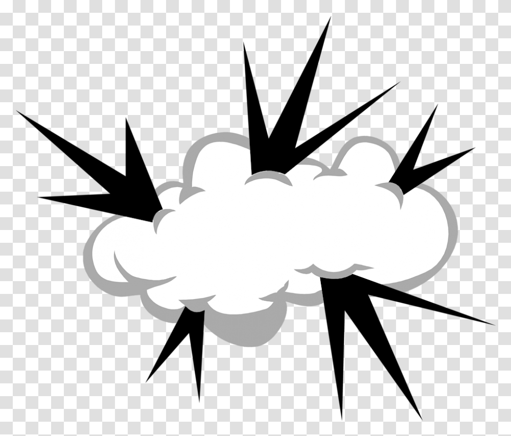 Download Clouds Clipart Explosion Cloud Full Size Explosion Clouds Clipart, Stencil, Fungus, Symbol, Hand Transparent Png