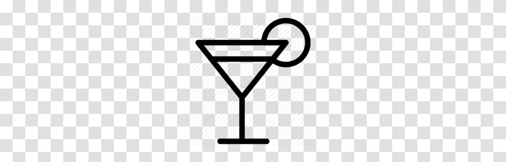 Download Cocktail White Icon Clipart Cocktail Martini Margarita, Triangle, Arrowhead Transparent Png