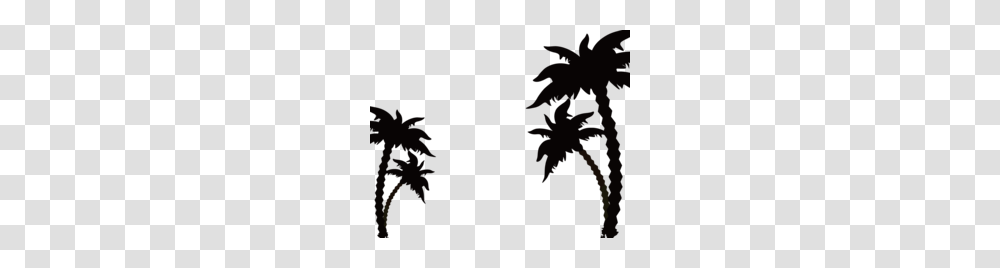 Download Coconut Tree Silhouette Vector Clipart Clip Art, Leaf, Plant, Outdoors, Nature Transparent Png