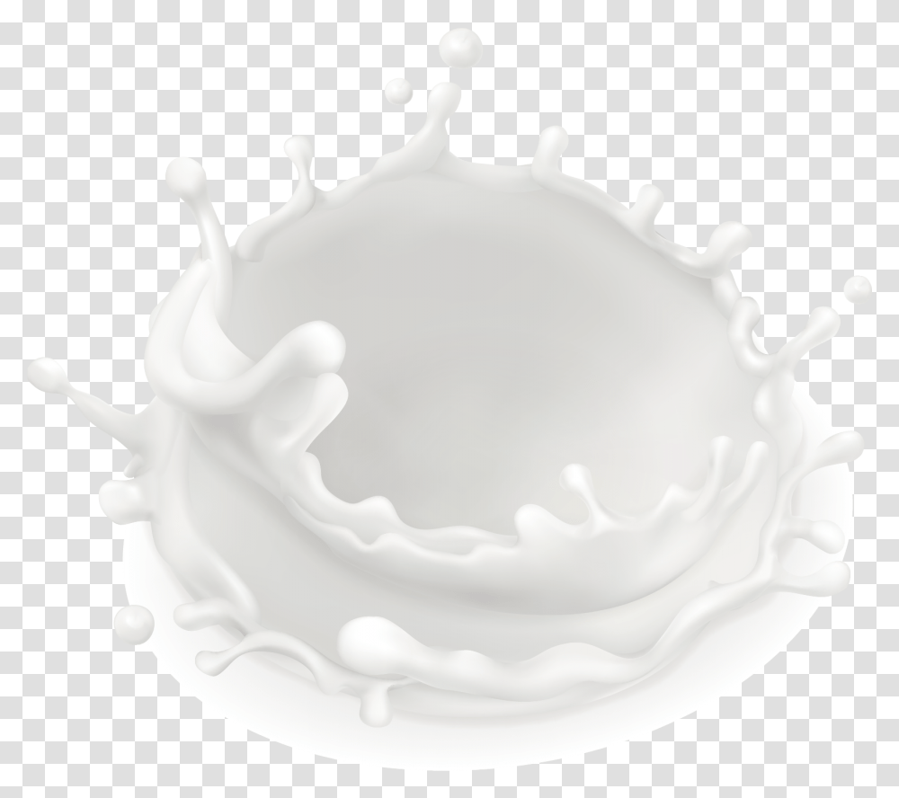 Download Coconut White Banana Circle Milk Flavored Hq Dairy Product, Beverage, Drink, Birthday Cake, Dessert Transparent Png