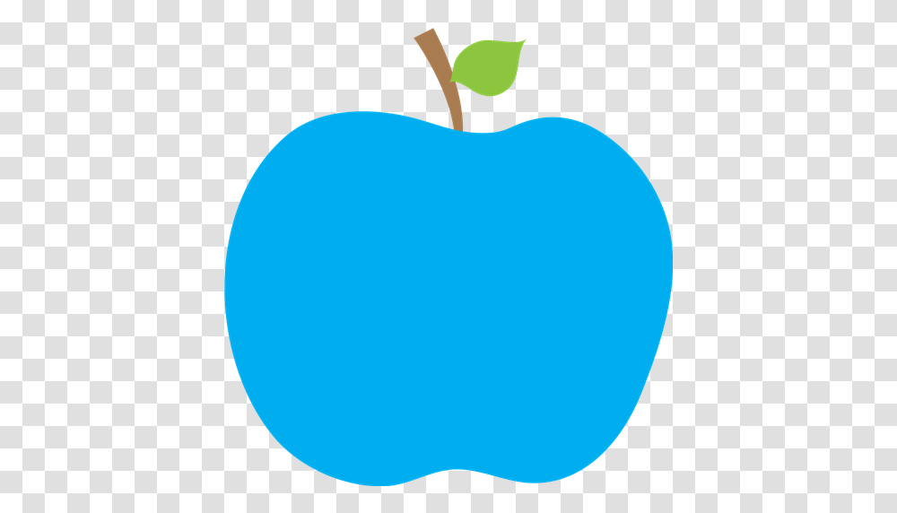 Download Collaborates With Classroom Teachers Blue Apple Apple Clip Art Blue, Plant, Balloon, Fruit, Food Transparent Png
