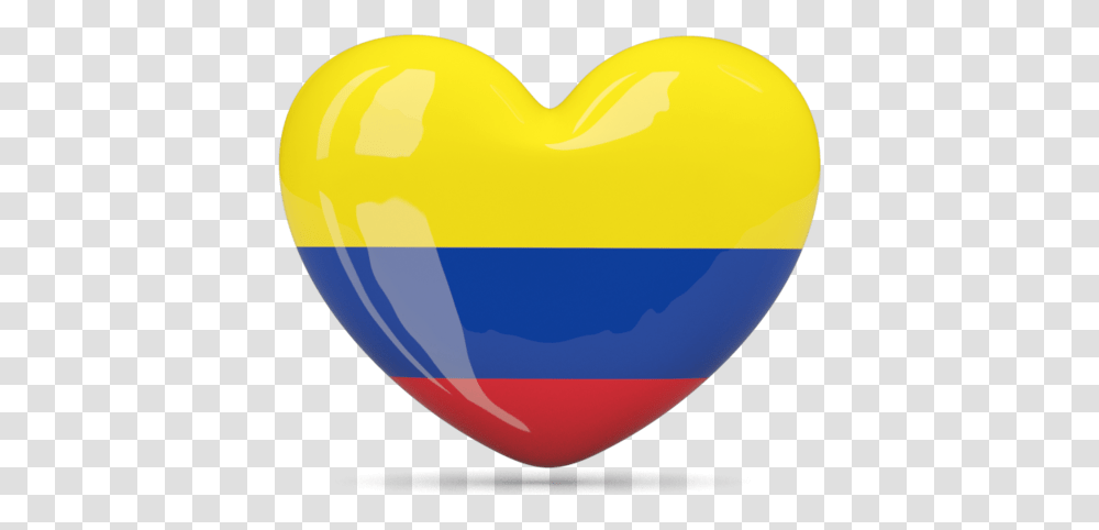 Download Colombian Flag Colombia Heart Flag, Balloon, Sweets, Food, Confectionery Transparent Png