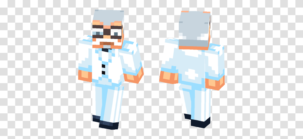 Download Colonel Sanders Minecraft Skin For Free Minecraft Flower Crown Base, Robot, Text Transparent Png
