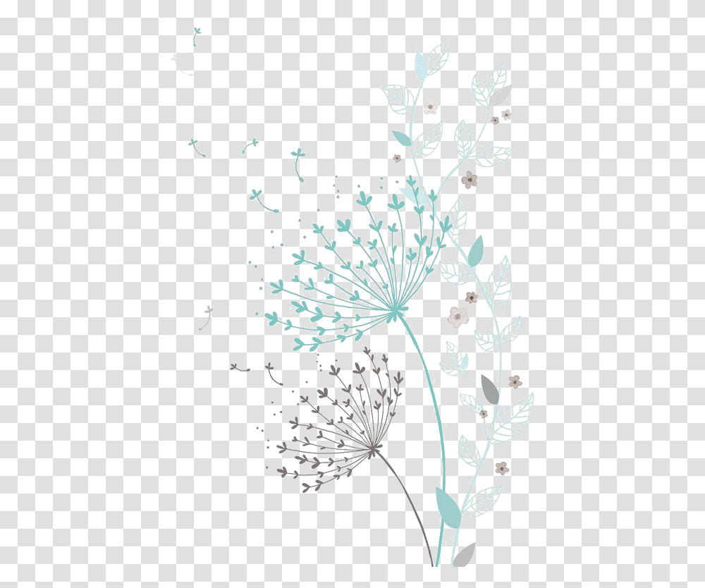Download Colored Dandelion Hd Free Hq Image Aesthetic Flower Doodles, Chandelier, Lamp, Jigsaw Puzzle, Game Transparent Png