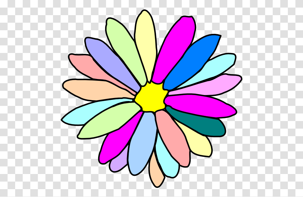 Download Colorful Flower Clipart Hd Colorful Flower Clip Art, Graphics, Pattern, Ornament, Plant Transparent Png