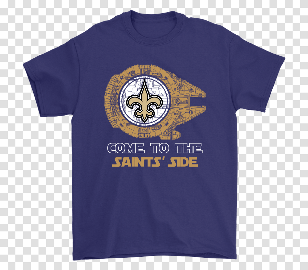 Download Come To The New Orleans Saints' Side Star Wars New Orleans Saints, Clothing, Apparel, T-Shirt, Logo Transparent Png