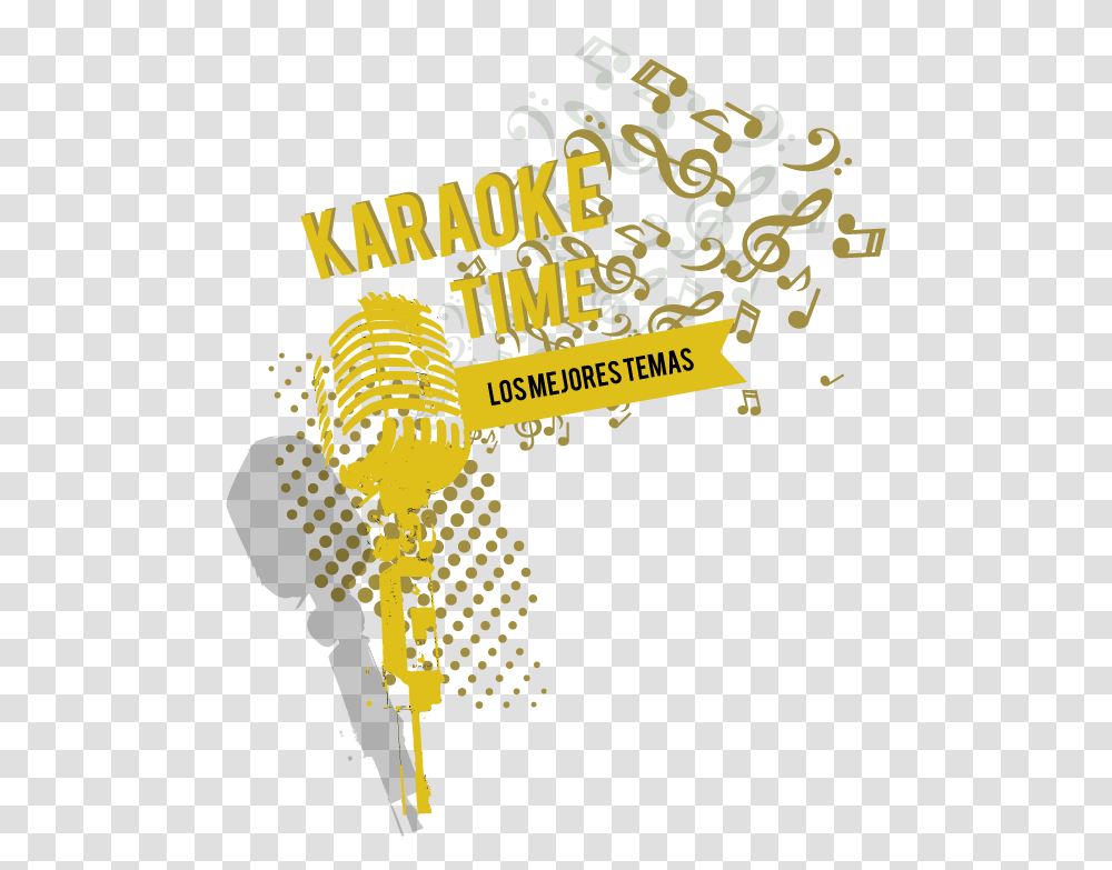 Download Concurso De Karaoke Lyrics Notebook Song Lyrics Microphone With Music Notes, Poster, Advertisement, Flyer, Paper Transparent Png