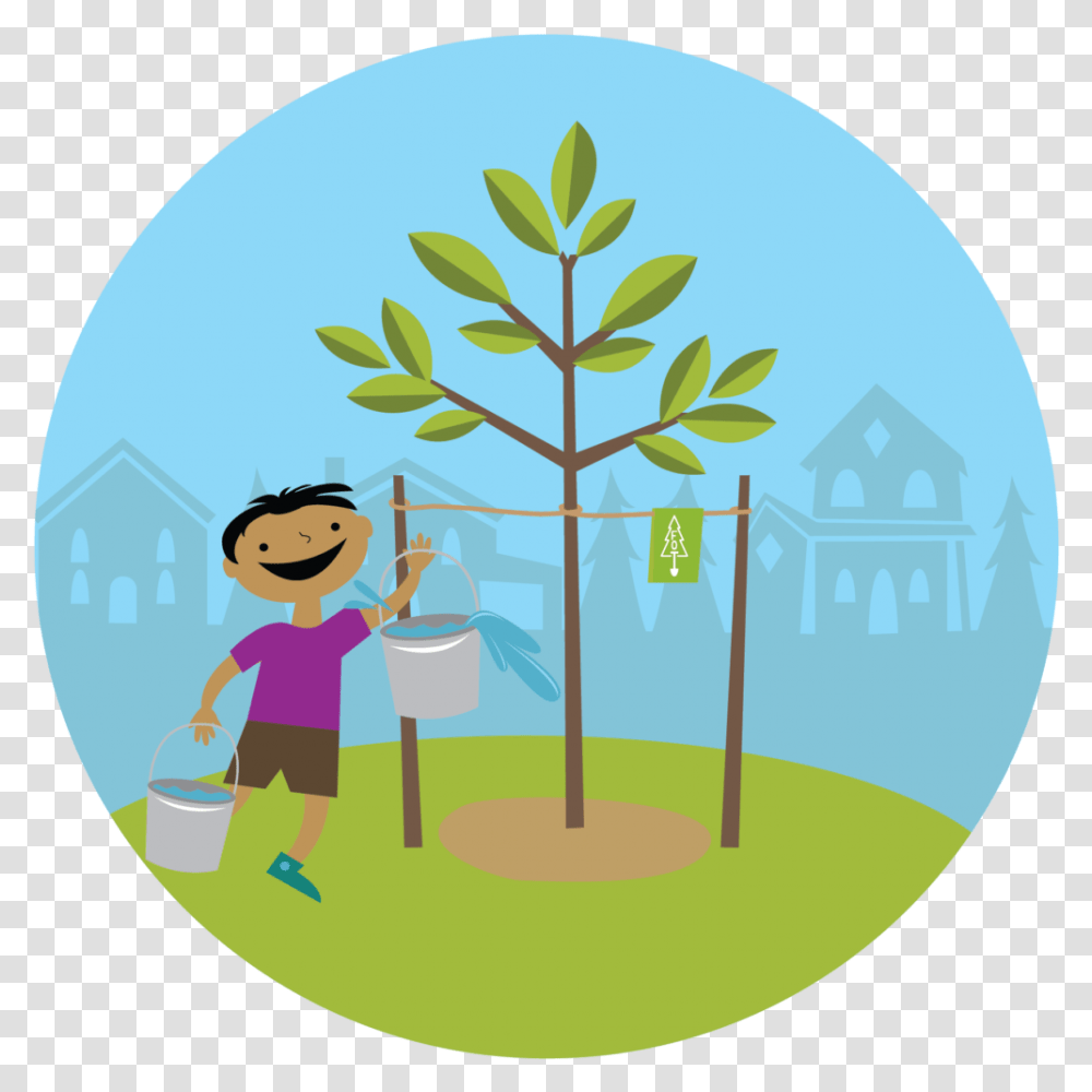 Download Congratulations Plant A Planting Trees Clipart, Outdoors, Doodle, Drawing, Female Transparent Png