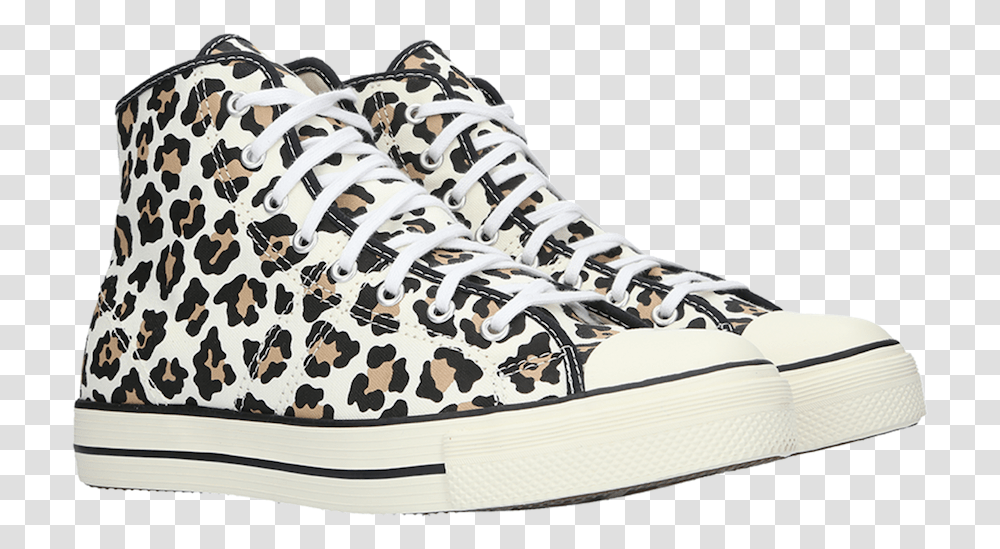 Download Converse Lucky Star High Top Leopard Print Release Leopard, Shoe, Footwear, Clothing, Apparel Transparent Png