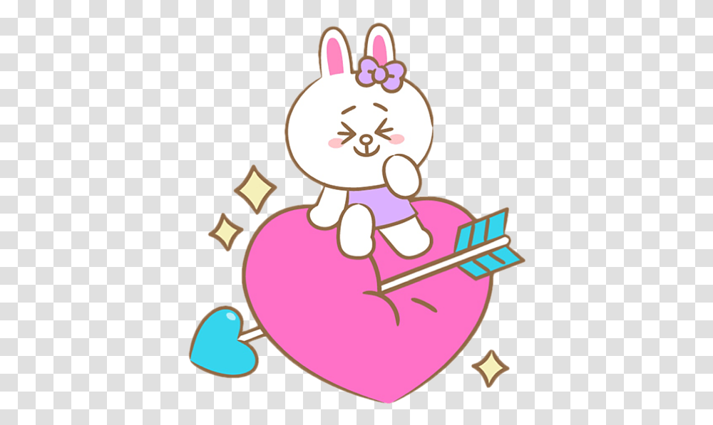 Download Cony Love Arrow Heart Cute Colorful Clip Art, Birthday Cake, Dessert, Food, Text Transparent Png