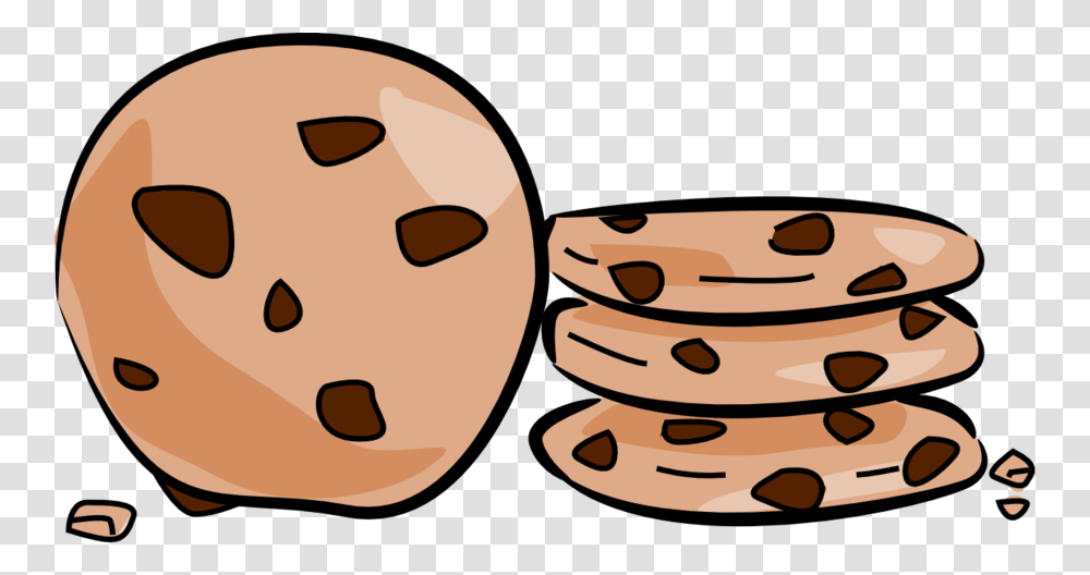 Download Cookie Clip Art Clipart Chocolate Chip Cookie Biscuits, Food, Sweets, Confectionery, Plant Transparent Png