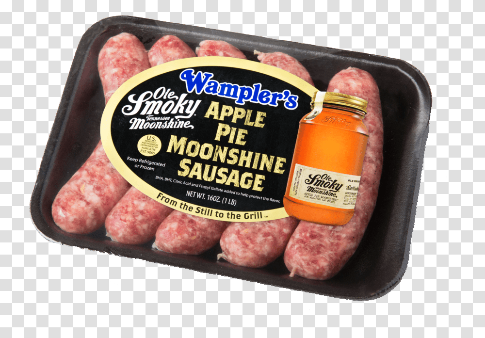 Download Copy Apple Pie Moonshine Sausage, Pork, Food, Beer, Alcohol Transparent Png