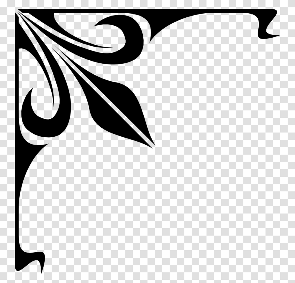 Download Corner Clipart Borders And Frames Clip Art White Black, Gray, World Of Warcraft Transparent Png