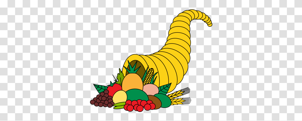 Download Cornucopia Thanksgiving Day Cornucopia, Plant, Fruit, Food, Banana Transparent Png