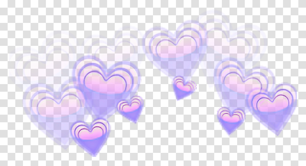 Download Corona De Corazones Galaxy Love Heart Emoji Corona De Corazones Tumblr, Rubber Eraser, Peeps, Purple, Cupid Transparent Png