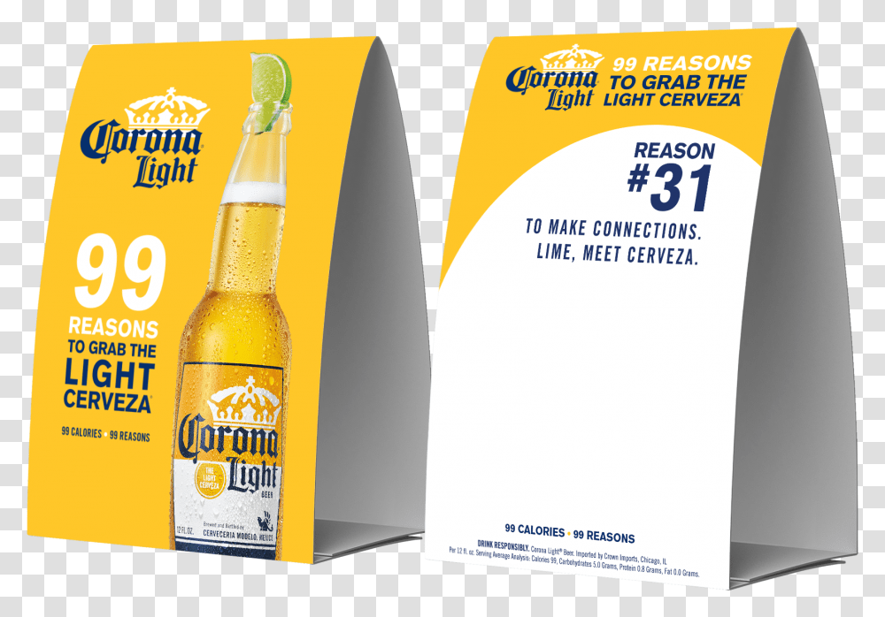Download Corona Light 99 Reasons Bottle, Beverage, Drink, Beer, Alcohol Transparent Png